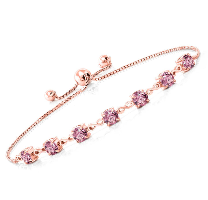 18K Rose Gold Plated_Bracelet in 925 Rose Gold Plated Silver