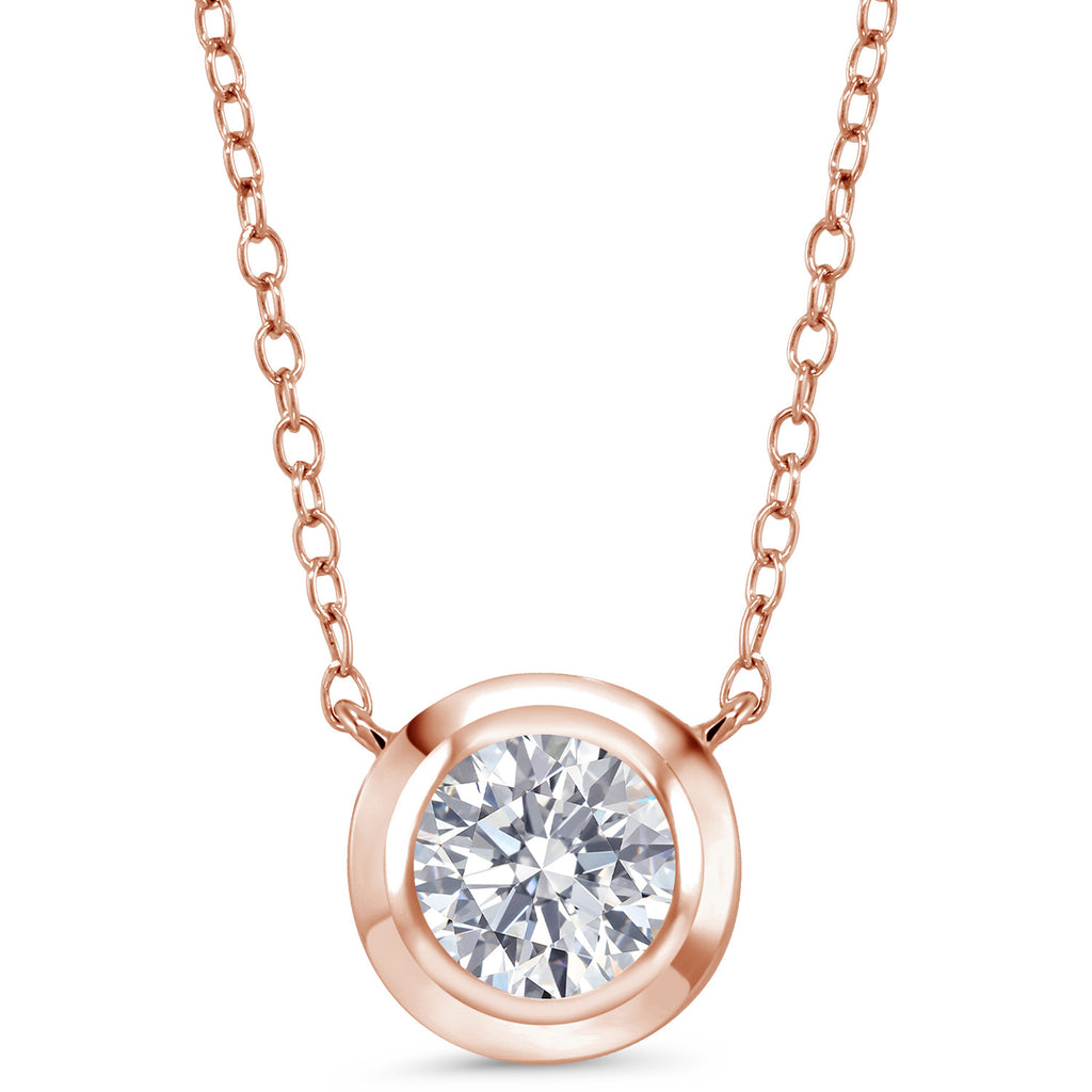 Pendant in 925 Rose Gold Plated Silver