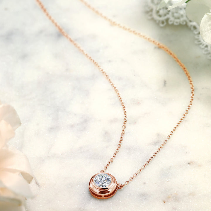 Pendant in 925 Rose Gold Plated Silver