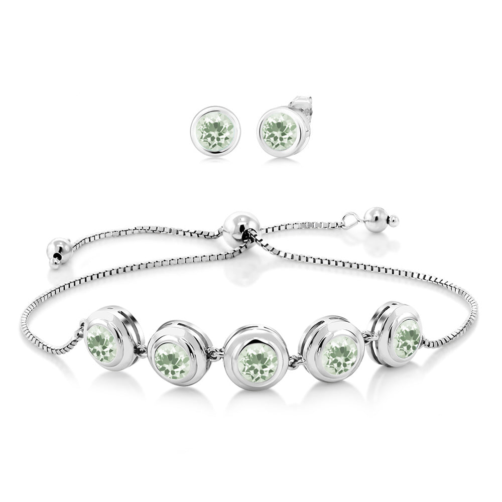 Prasiolite_Bracelet in 925 Sterling Silver