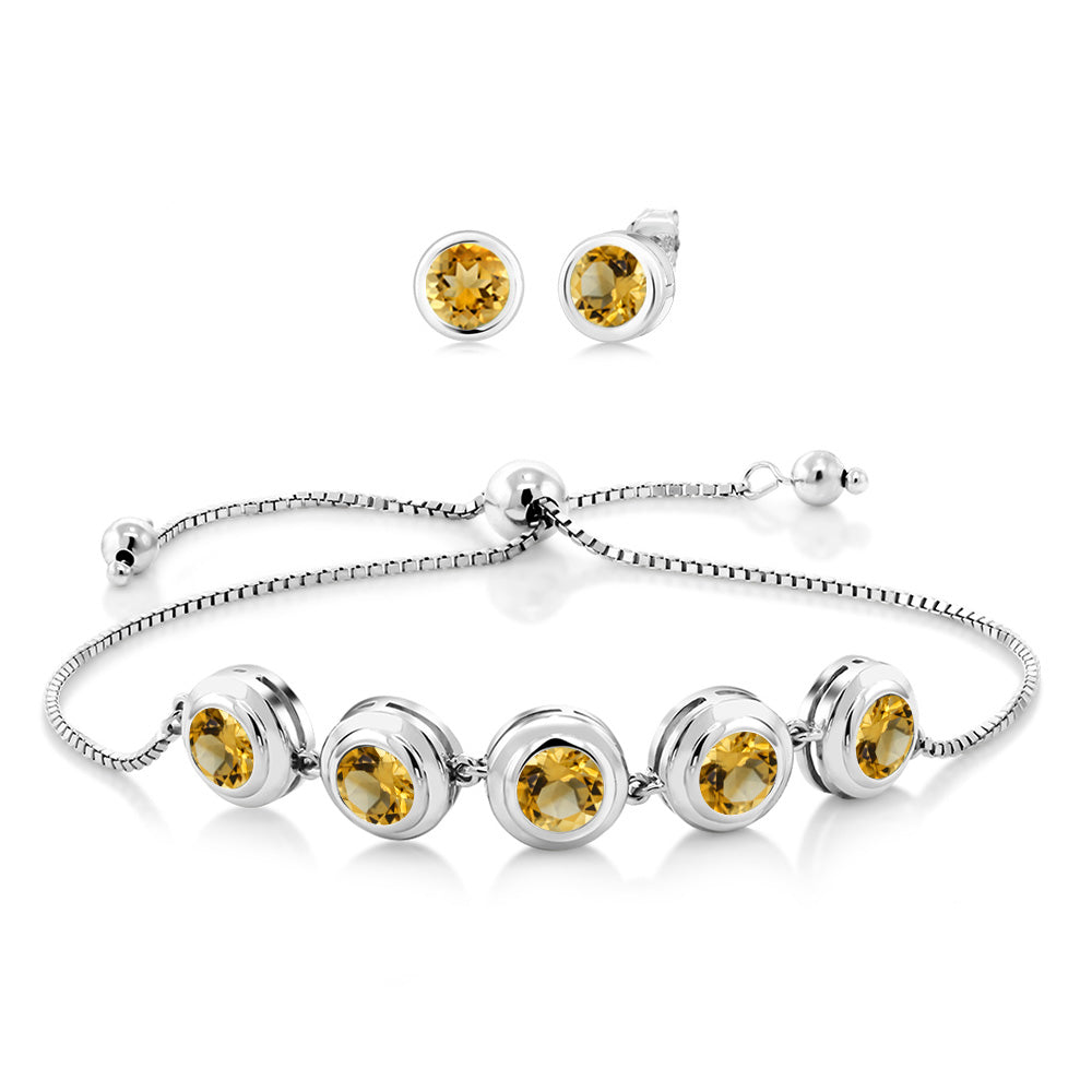 Citrine - November_Bracelet in 925 Sterling Silver