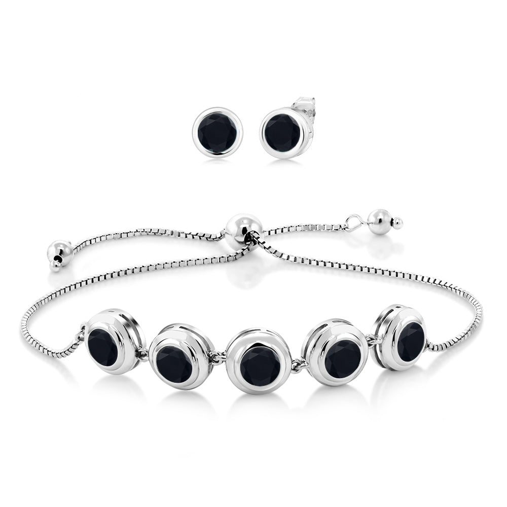 Black Zirconia_Bracelet in 925 Sterling Silver