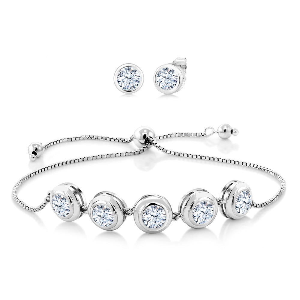 White Zirconia_Bracelet in 925 Sterling Silver