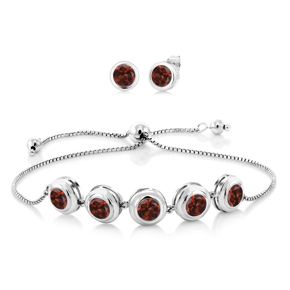 Garnet - January_Bracelet in 925 Sterling Silver