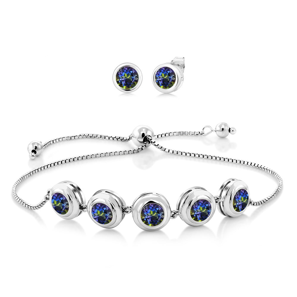 Blue Mystic Topaz_Bracelet in 925 Sterling Silver