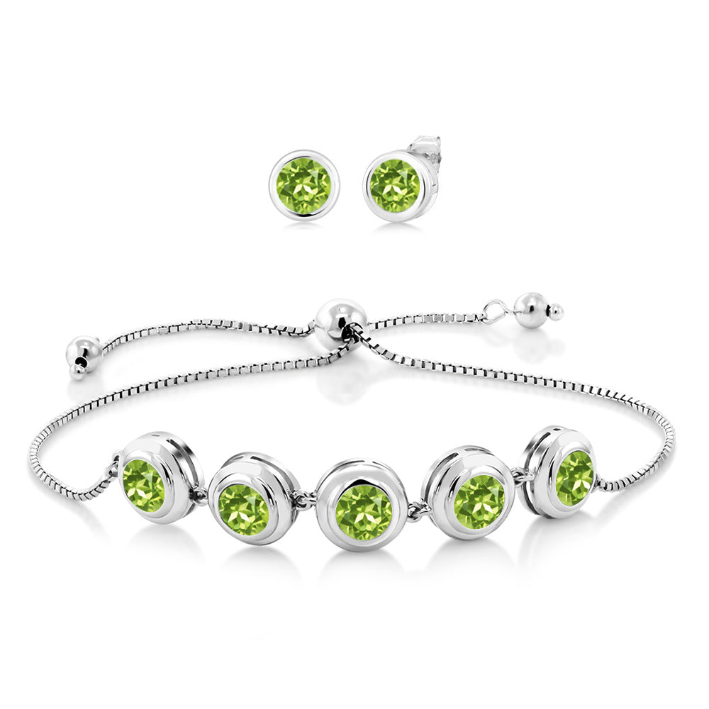 Peridot - August_Bracelet in 925 Sterling Silver