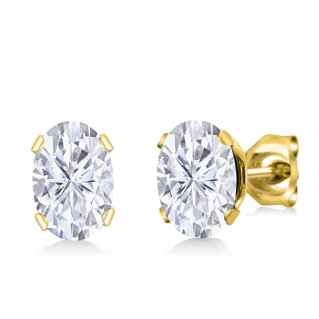 Near Colorless (GHI)_925 Yellow Gold Plated Silver_Bracelet Earrings Set in 925 Yellow Gold Plated Silver