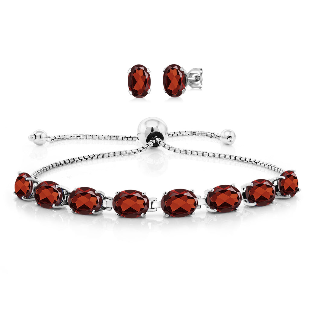 Bracelet Earrings Set in 925 Sterling Silver