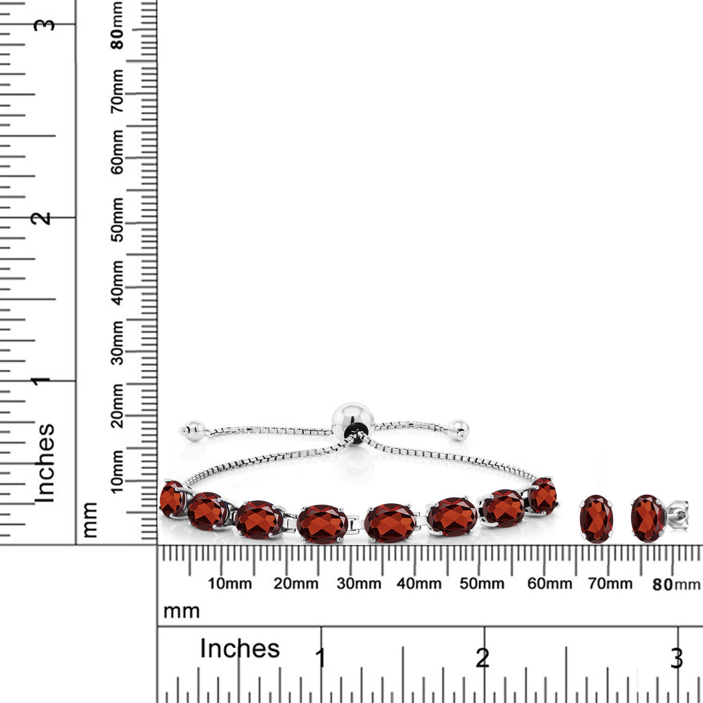 Bracelet Earrings Set in 925 Sterling Silver