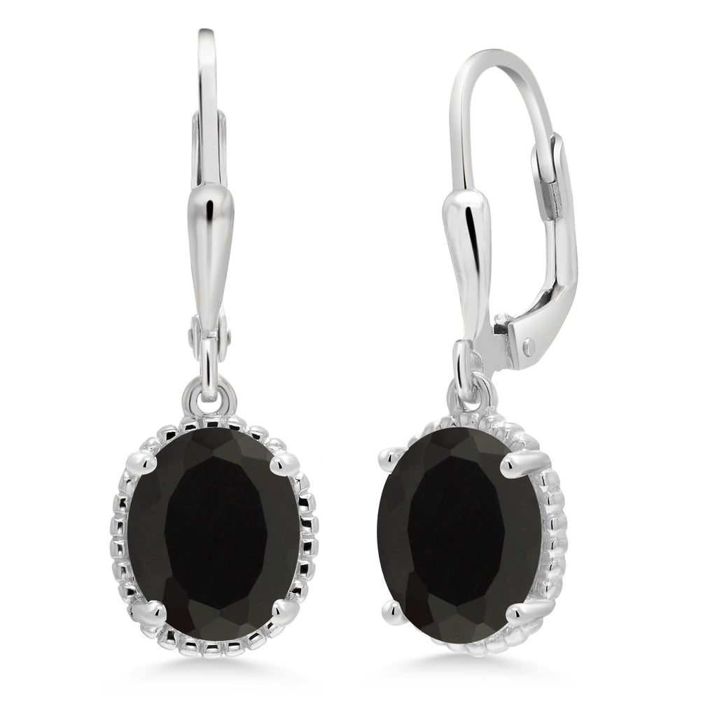 Onyx - December_Earrings in 925 Sterling Silver