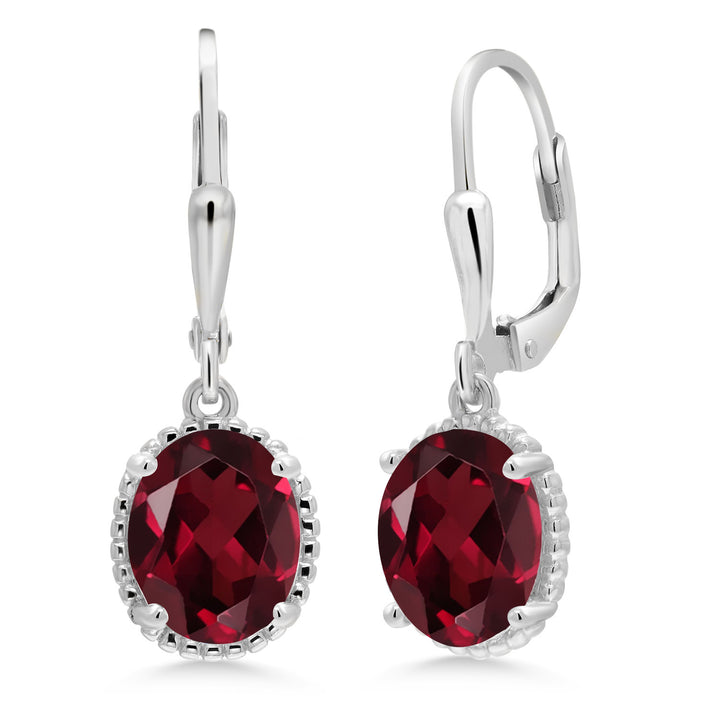 Rhodolite Garnet_Earrings in 925 Sterling Silver