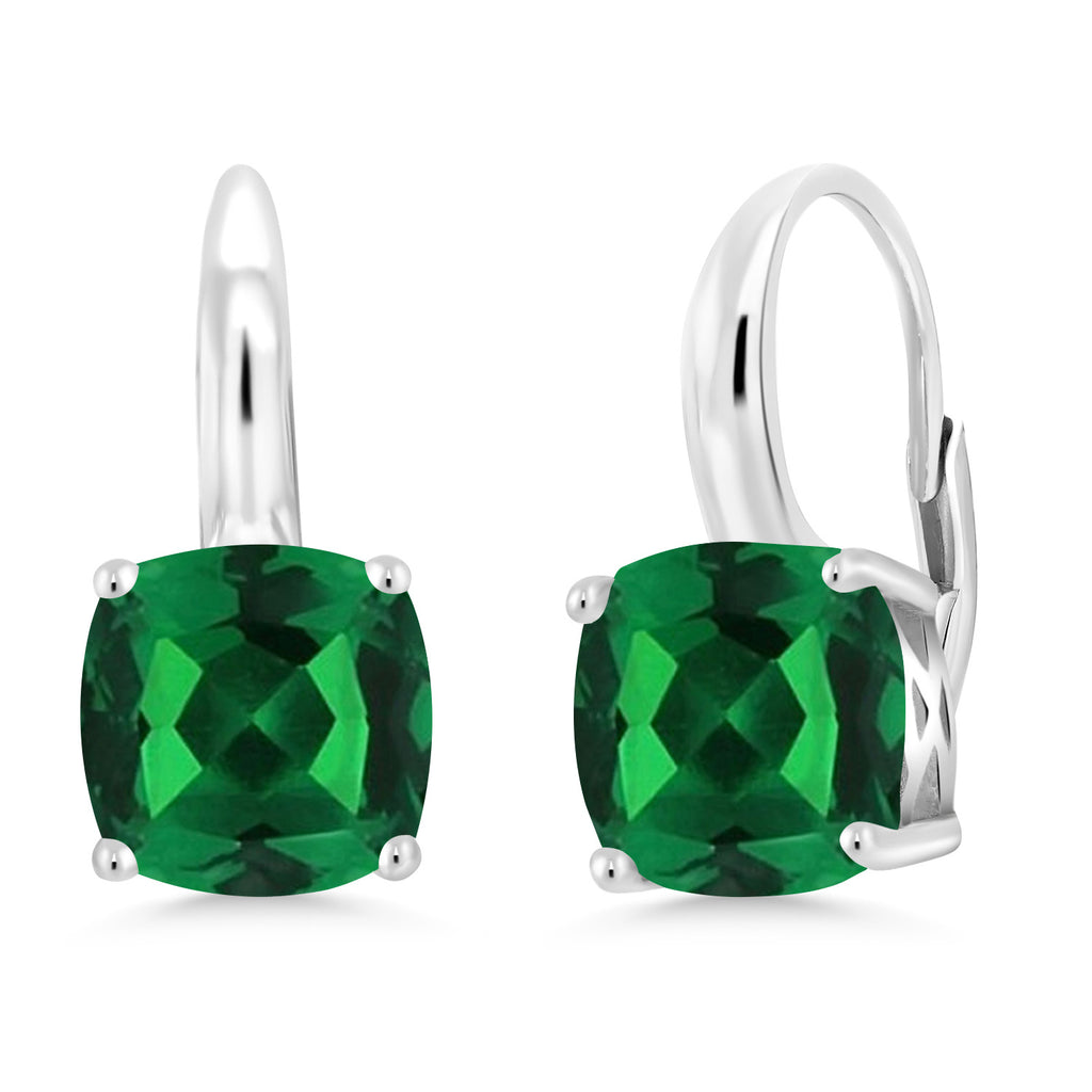 Nano Emerald - May_Earrings in 925 Sterling Silver