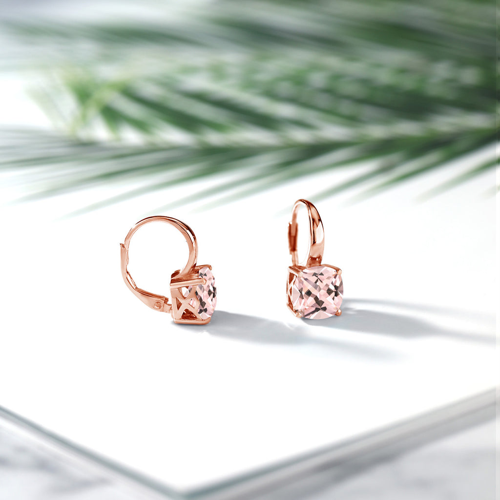 Peach_Earrings in 925 Rose Gold Plated Silver