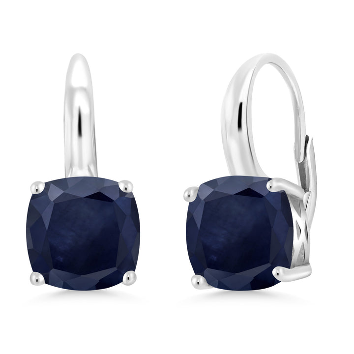 Blue Sapphire - September_Earrings in 925 Sterling Silver