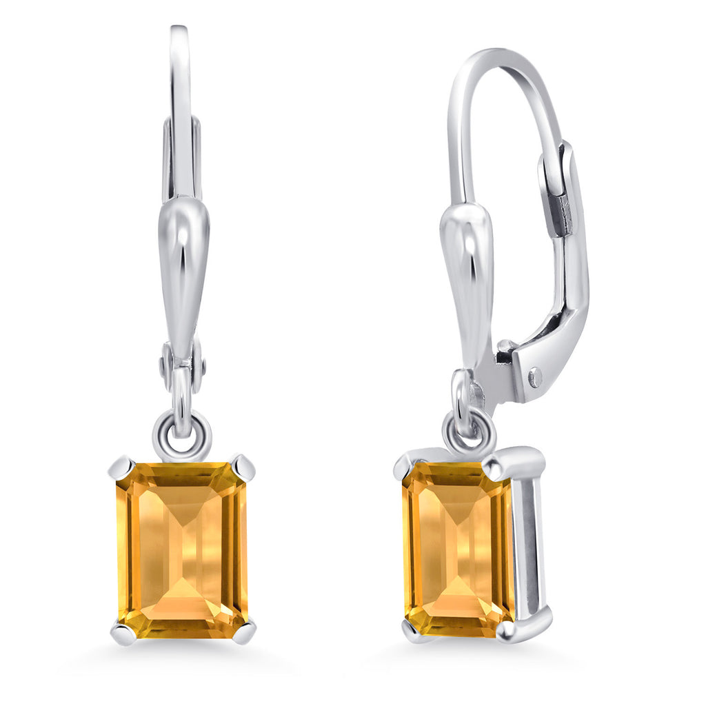 Citrine - November_Earrings in 925 Sterling Silver