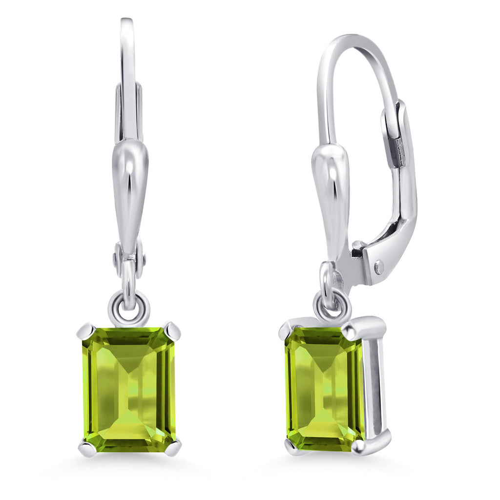 Peridot - August_Earrings in 925 Sterling Silver