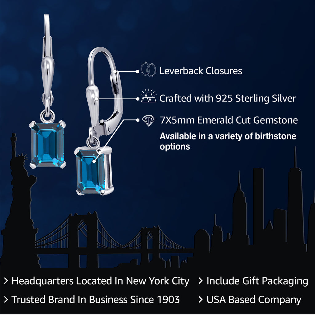 Topaz - November_Earrings in 925 Sterling Silver