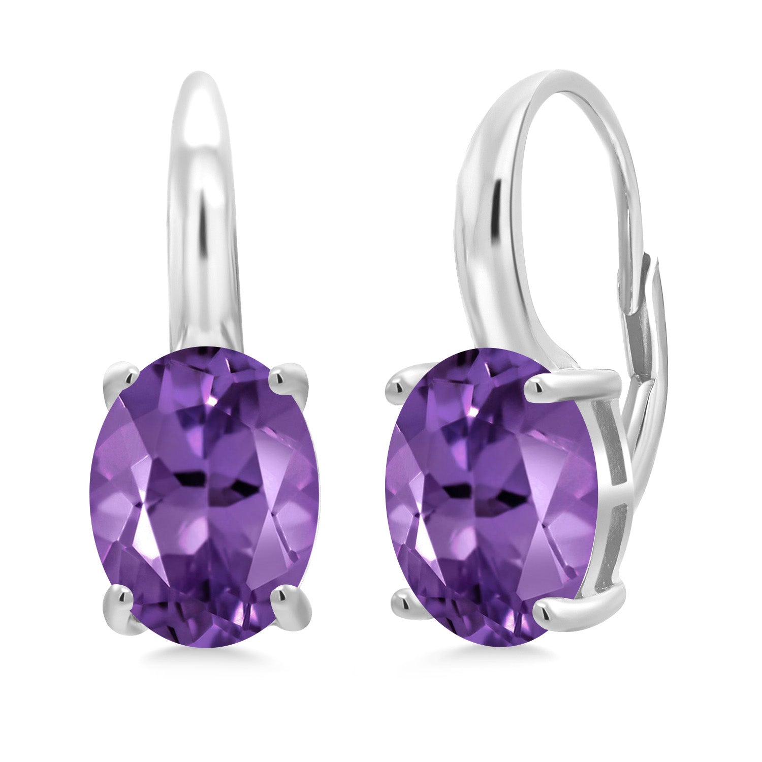 Amethyst - February_Earrings in 925 Sterling Silver