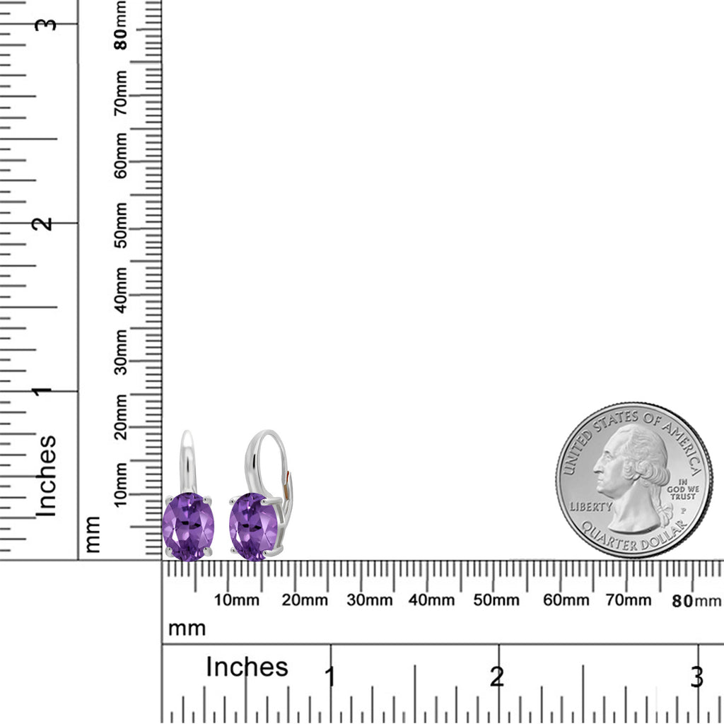 Amethyst - February_Earrings in 925 Sterling Silver