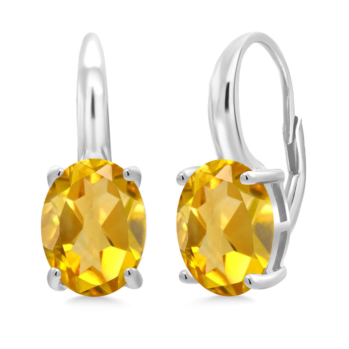 Citrine - November_Earrings in 925 Sterling Silver
