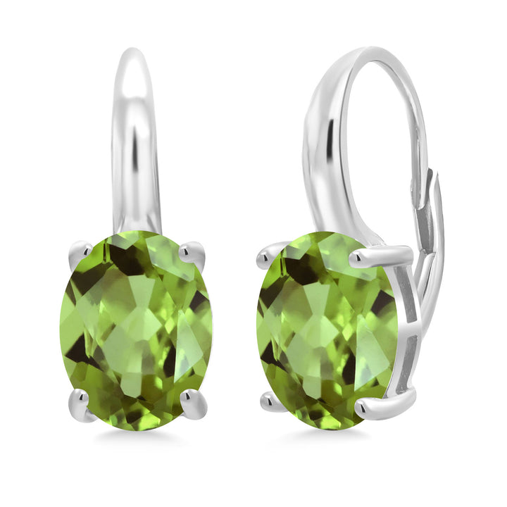 Peridot - August_Earrings in 925 Sterling Silver