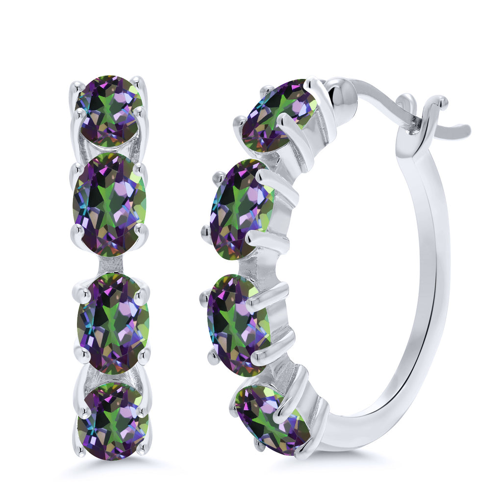 Green Mystic Topaz_Earrings in 925 Sterling Silver
