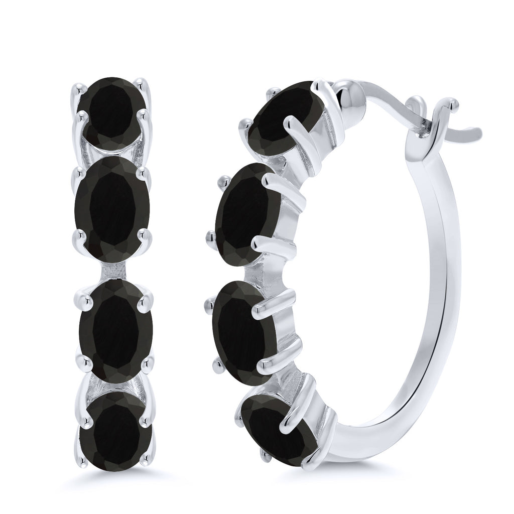 Onyx - December_Earrings in 925 Sterling Silver