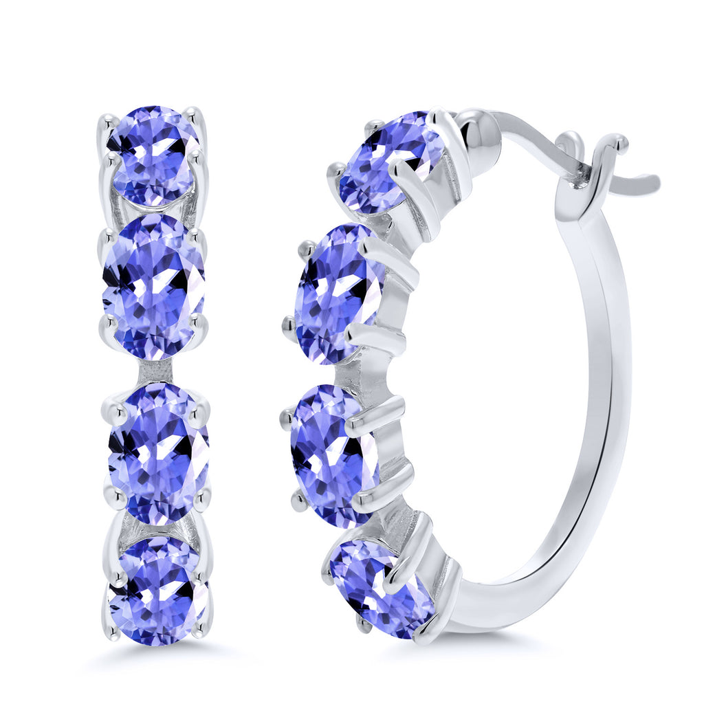 Tanzanite - December_Earrings in 925 Sterling Silver