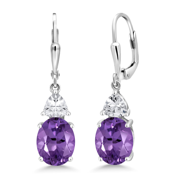 Amethyst - February_Earrings in 925 Sterling Silver