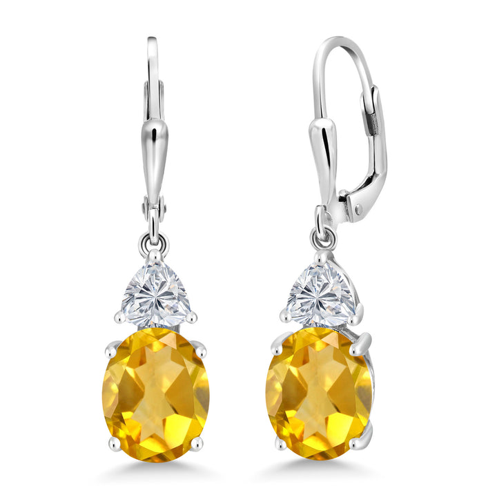 Citrine - November_Earrings in 925 Sterling Silver