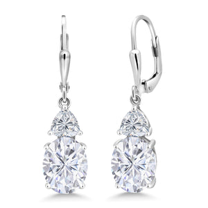 Near Colorless (GH) and DEF_Earrings in 925 Sterling Silver