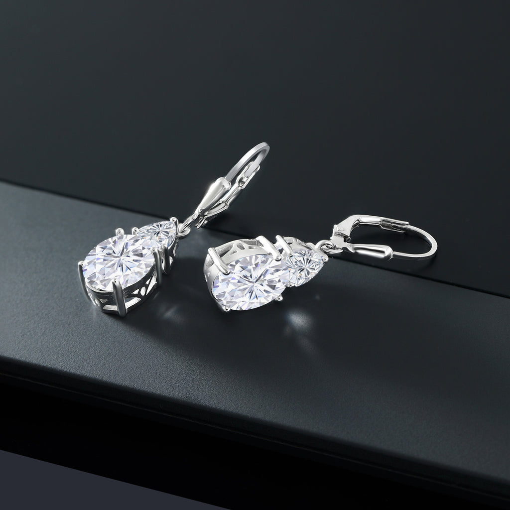 Near Colorless (GH) and DEF_Earrings in 925 Sterling Silver