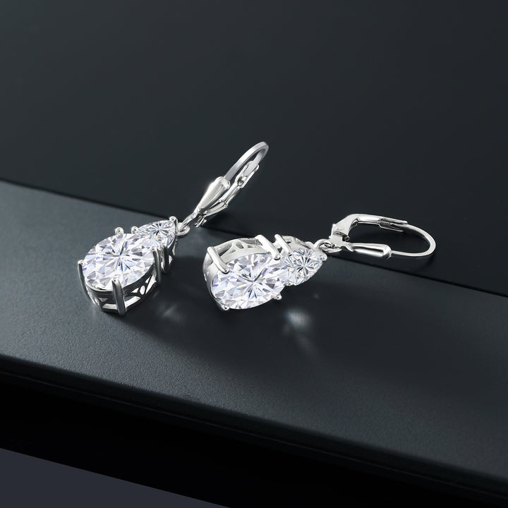 Near Colorless (GH) and DEF_Earrings in 925 Sterling Silver