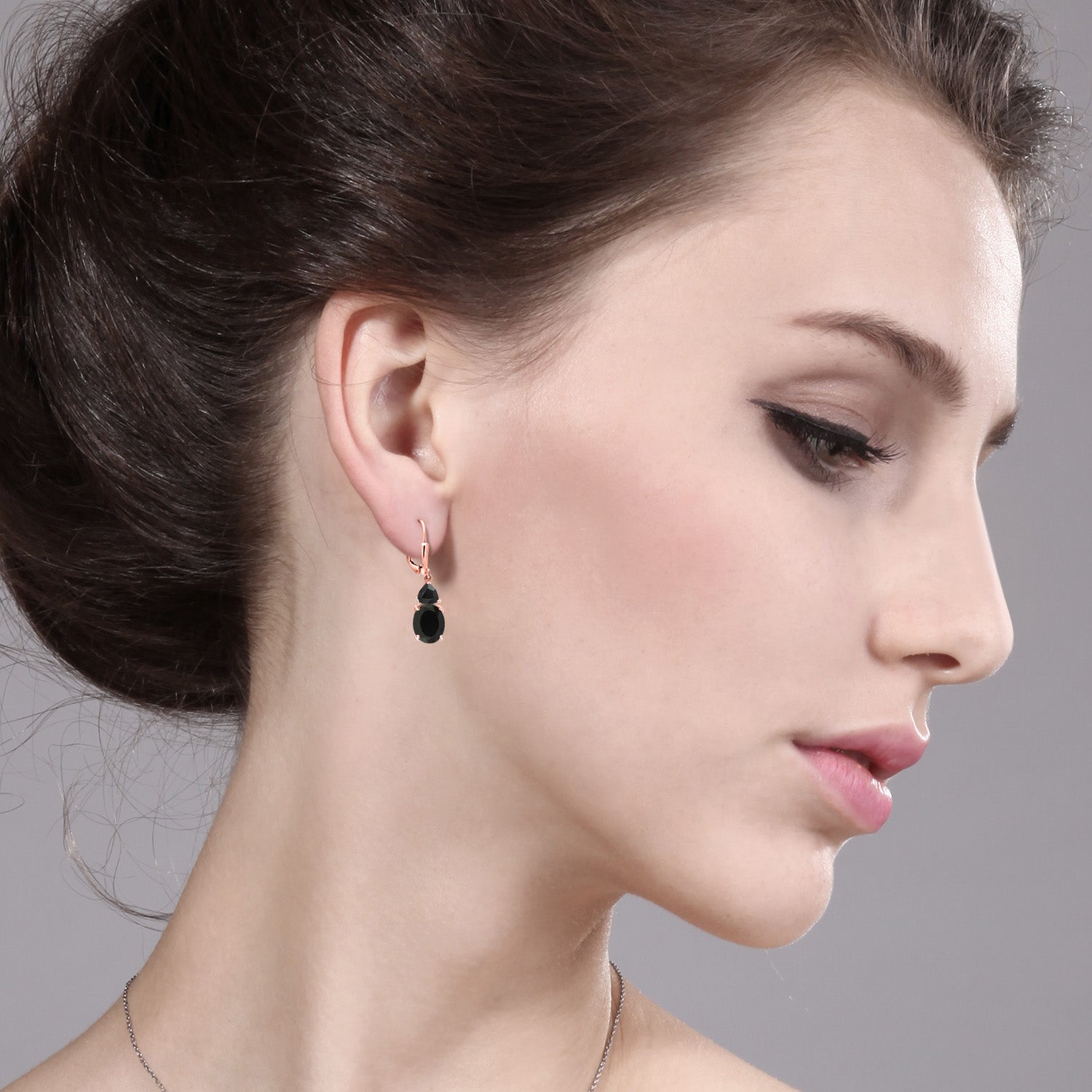 Earrings in 925 Rose Gold Plated Silver