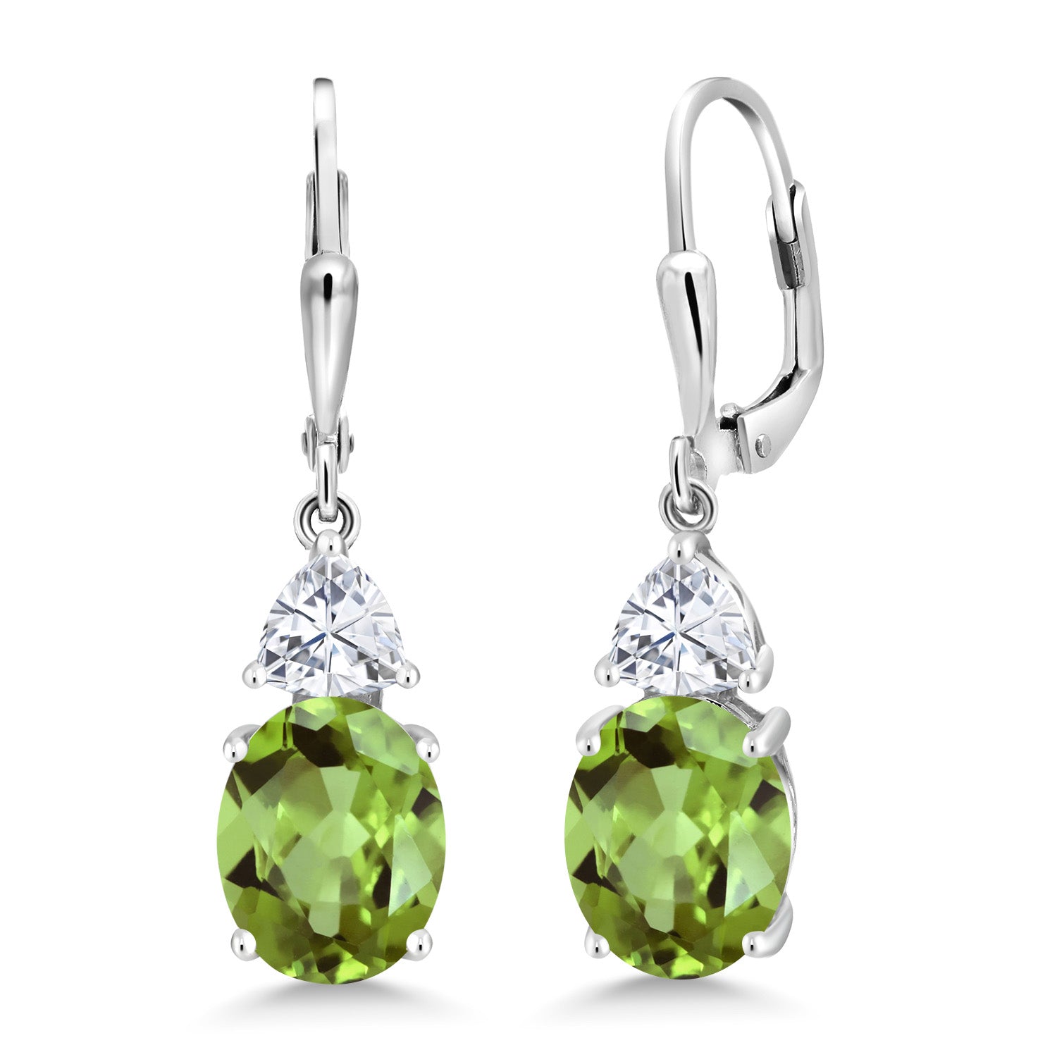 Peridot - August_Earrings in 925 Sterling Silver