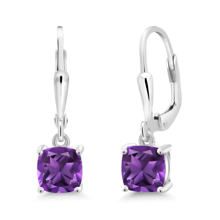 Amethyst - February_Earrings in 925 Sterling Silver