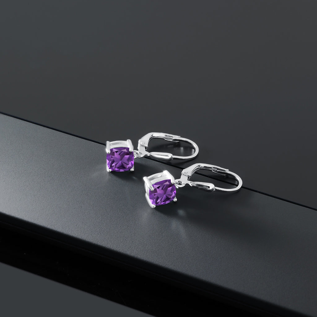 Amethyst - February_Earrings in 925 Sterling Silver
