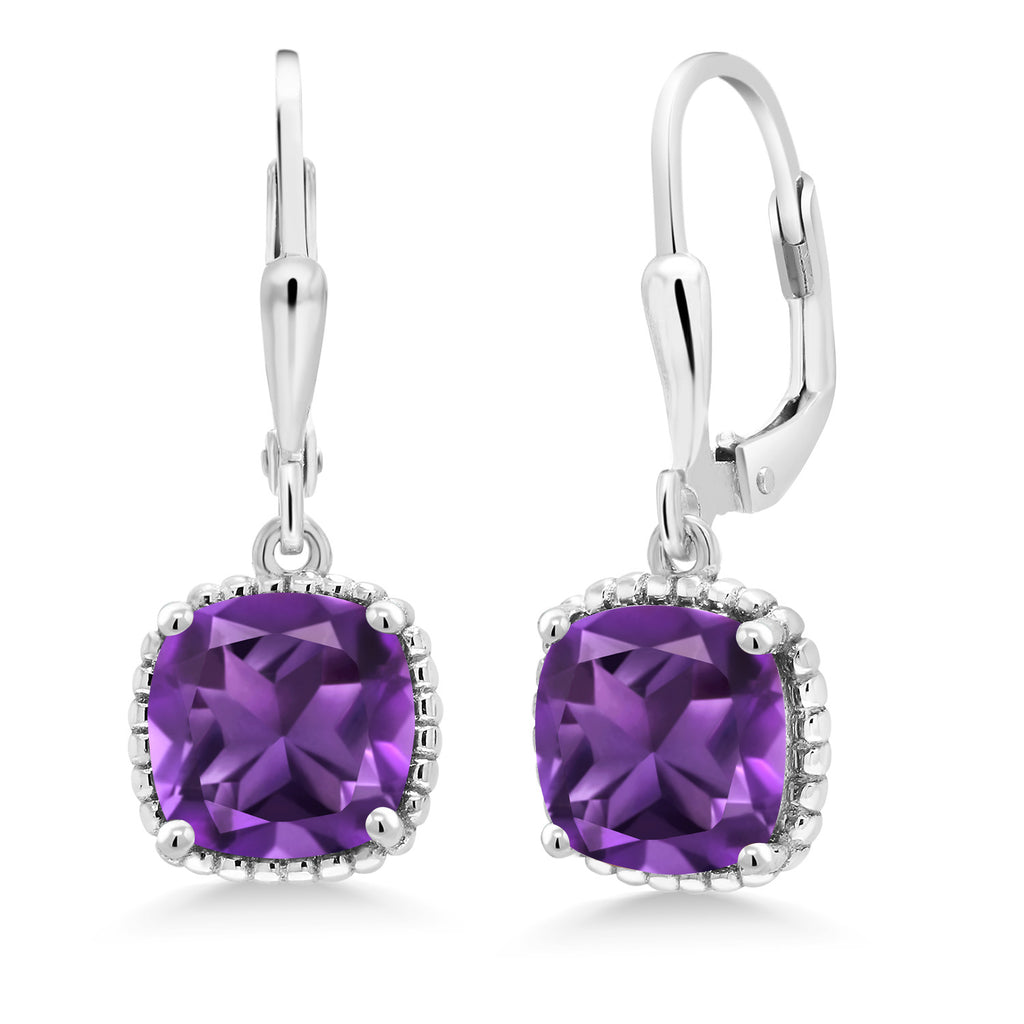Amethyst - February_Earrings in 925 Sterling Silver