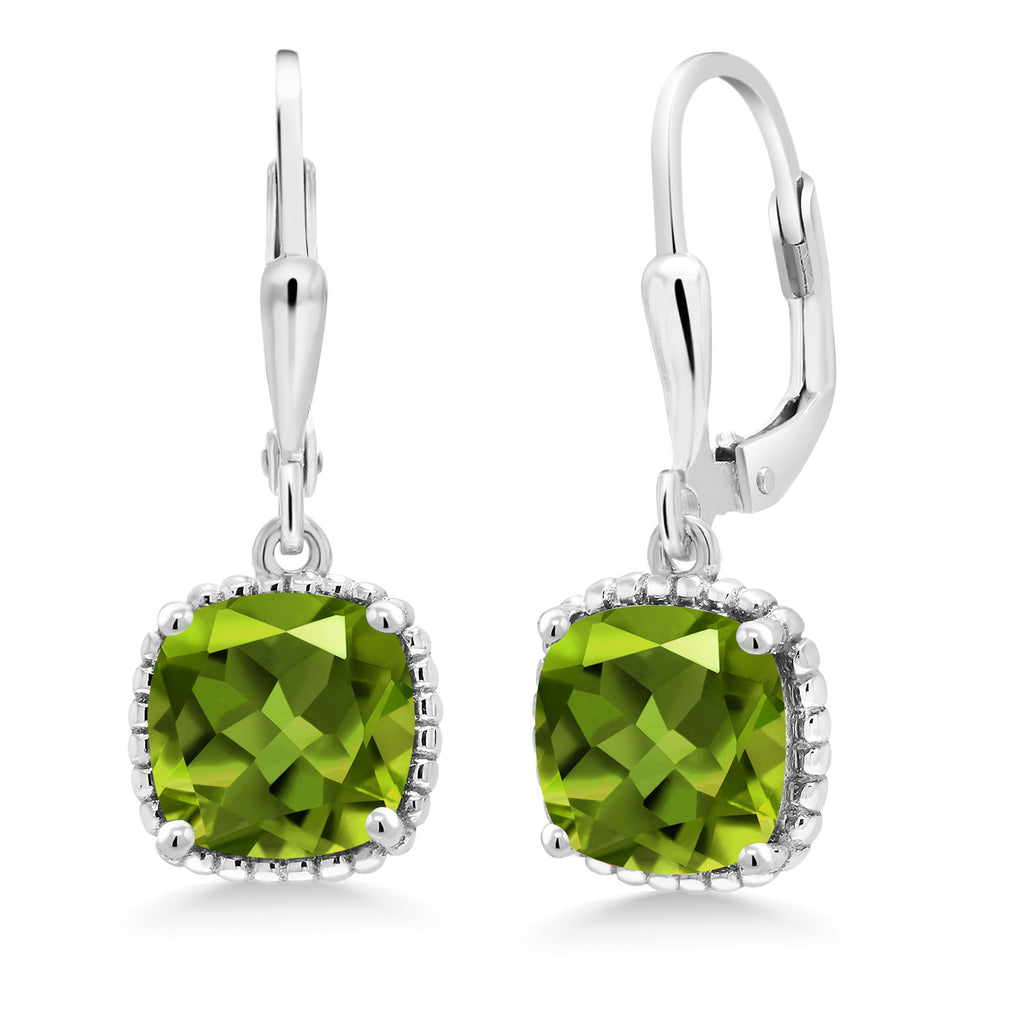 Peridot - August_Earrings in 925 Sterling Silver