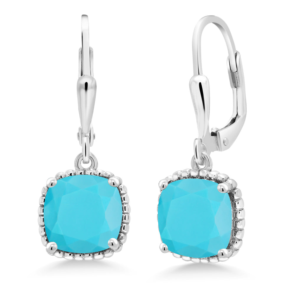 Turquoise_Earrings in 925 Sterling Silver
