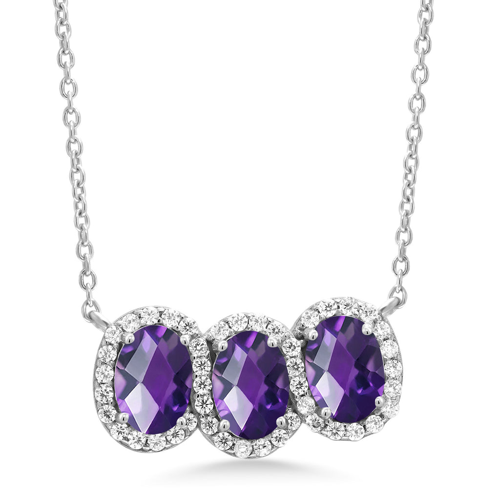 Amethyst_Necklace in 925 Sterling Silver