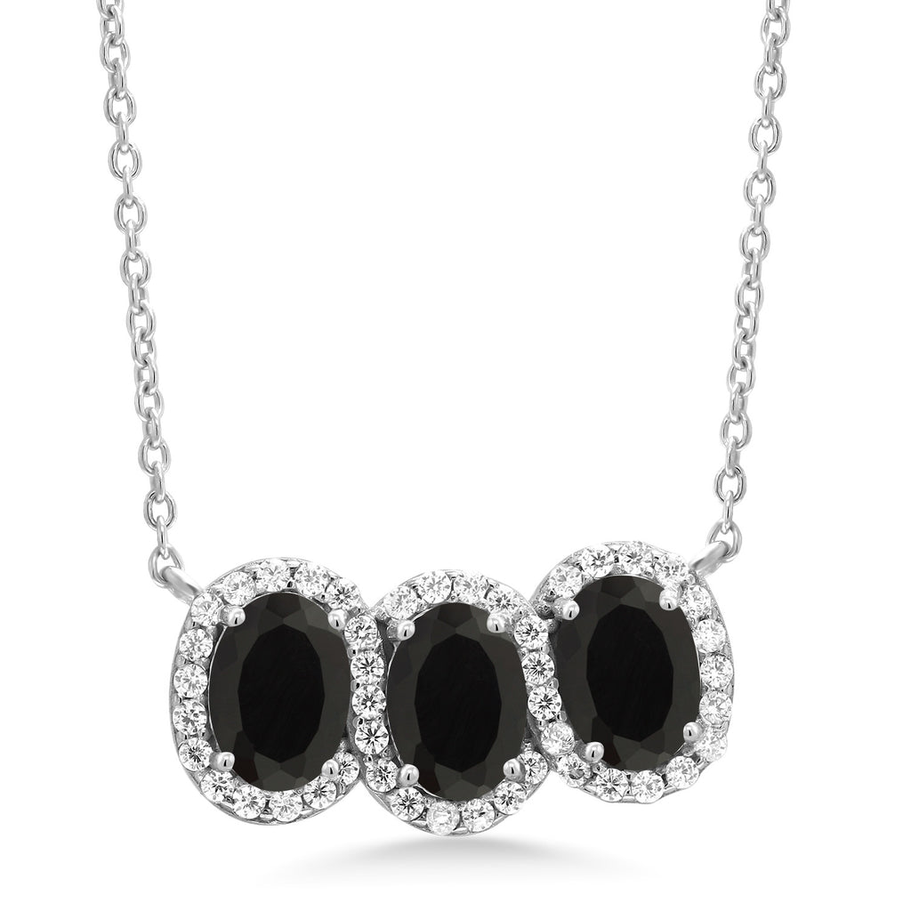 Onyx_Necklace in 925 Sterling Silver