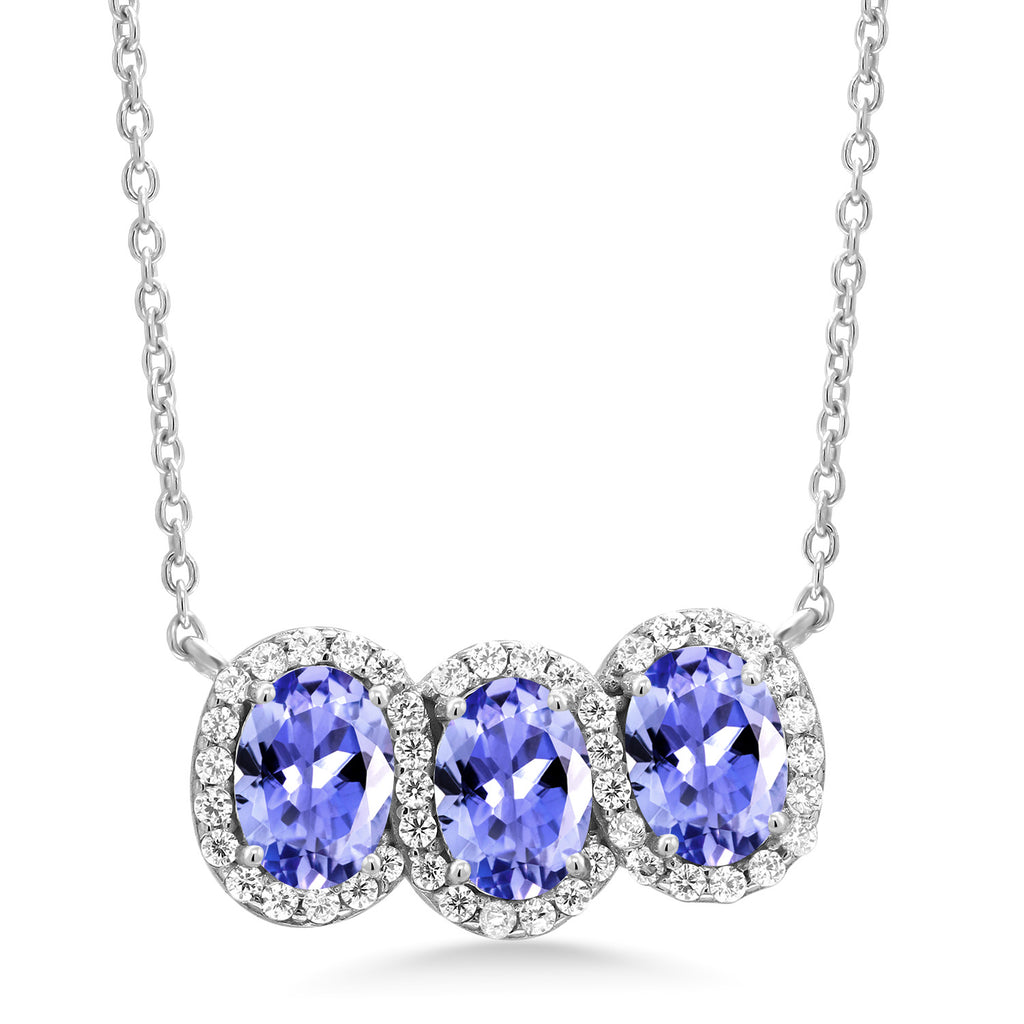 Tanzanite - December_Necklace in 925 Sterling Silver