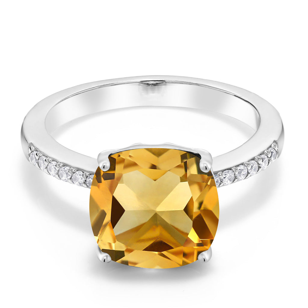 Citrine - November_6_Ring in 925 Sterling Silver