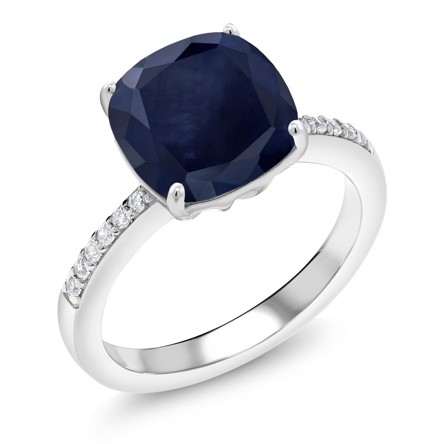 Blue Sapphire - September_9_Ring in 925 Sterling Silver