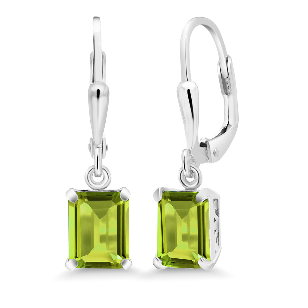 Peridot - August_Earrings in 925 Sterling Silver