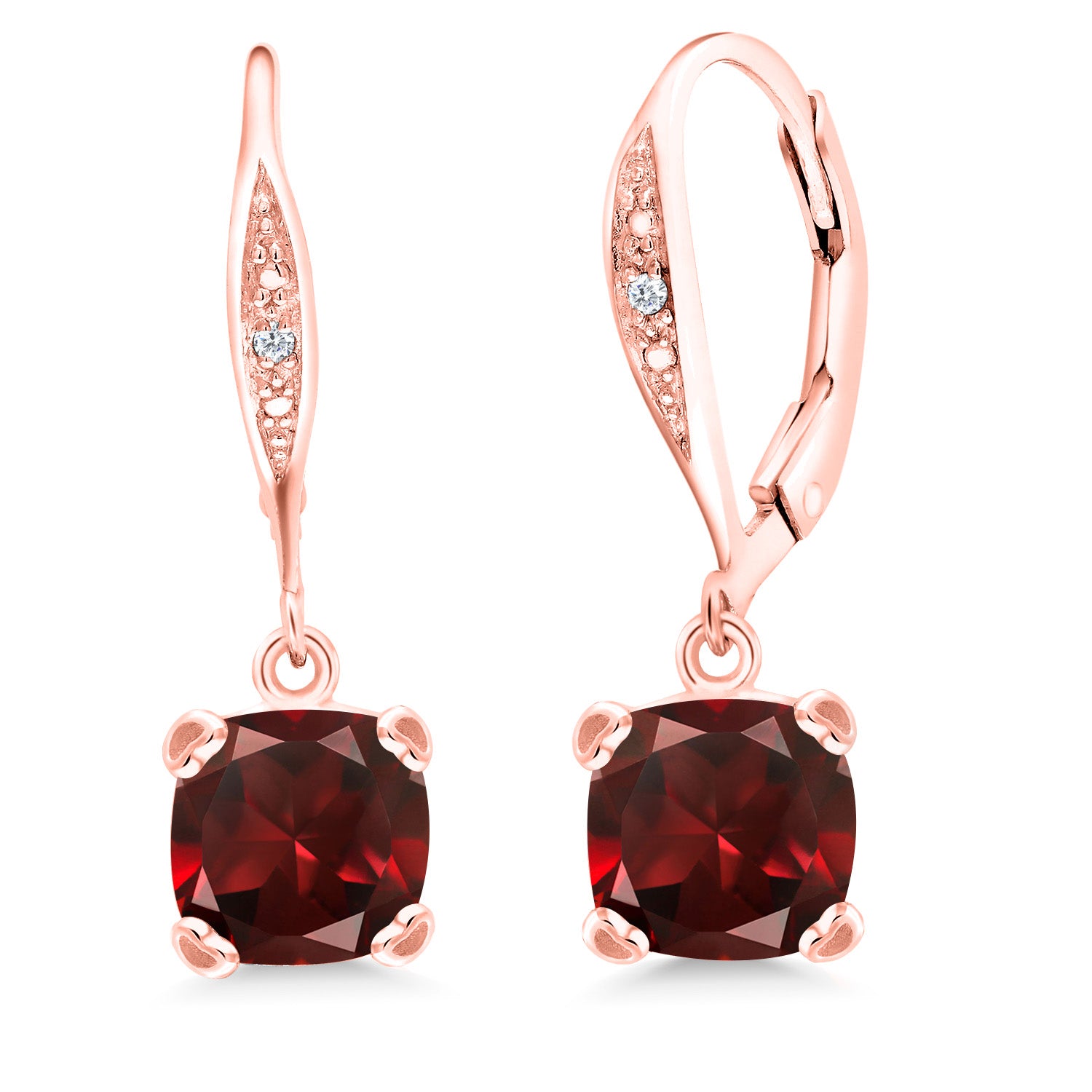 Garnet - January_925 Rose Gold Plated Silver