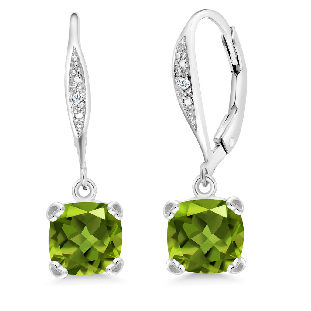 Peridot - August_925 Sterling Silver_Earrings in 925 Sterling Silver
