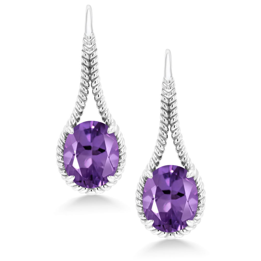 Amethyst - February_Earrings in 925 Sterling Silver