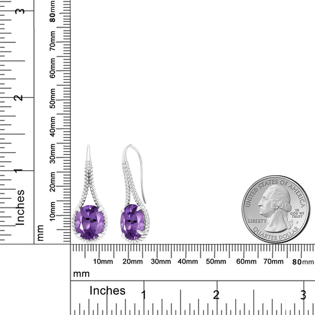 Amethyst - February_Earrings in 925 Sterling Silver